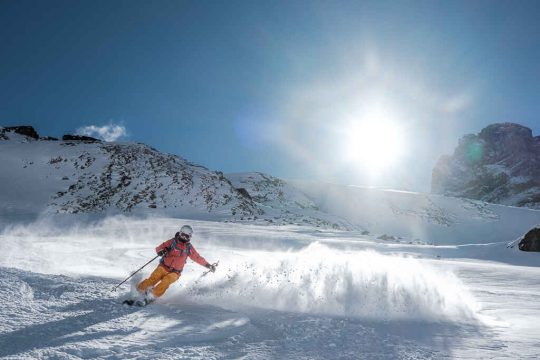 Tiefschneefahren beim Freeride-Camp Engelberg